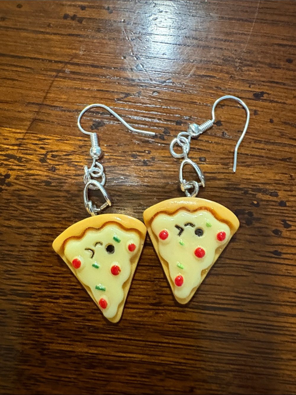 Cute Yellow Pizza Slice Dangle Earrings- 2 pairs for $16